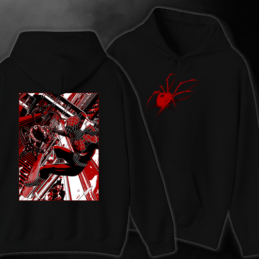 SPIDER MAN HOODIE BLACK